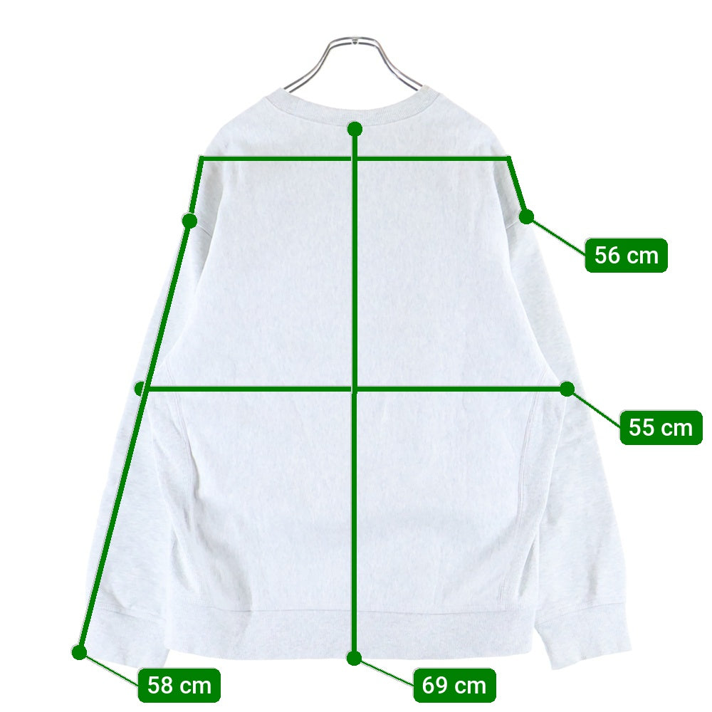 Carhartt WIP(カーハート ダブリューアイピー) AMERICAN SCRIPT SWEATSHIRT アメリカンスクリプト フロントロゴエンブロイダリー クルーネック スウェット トレーナー グレー I025475