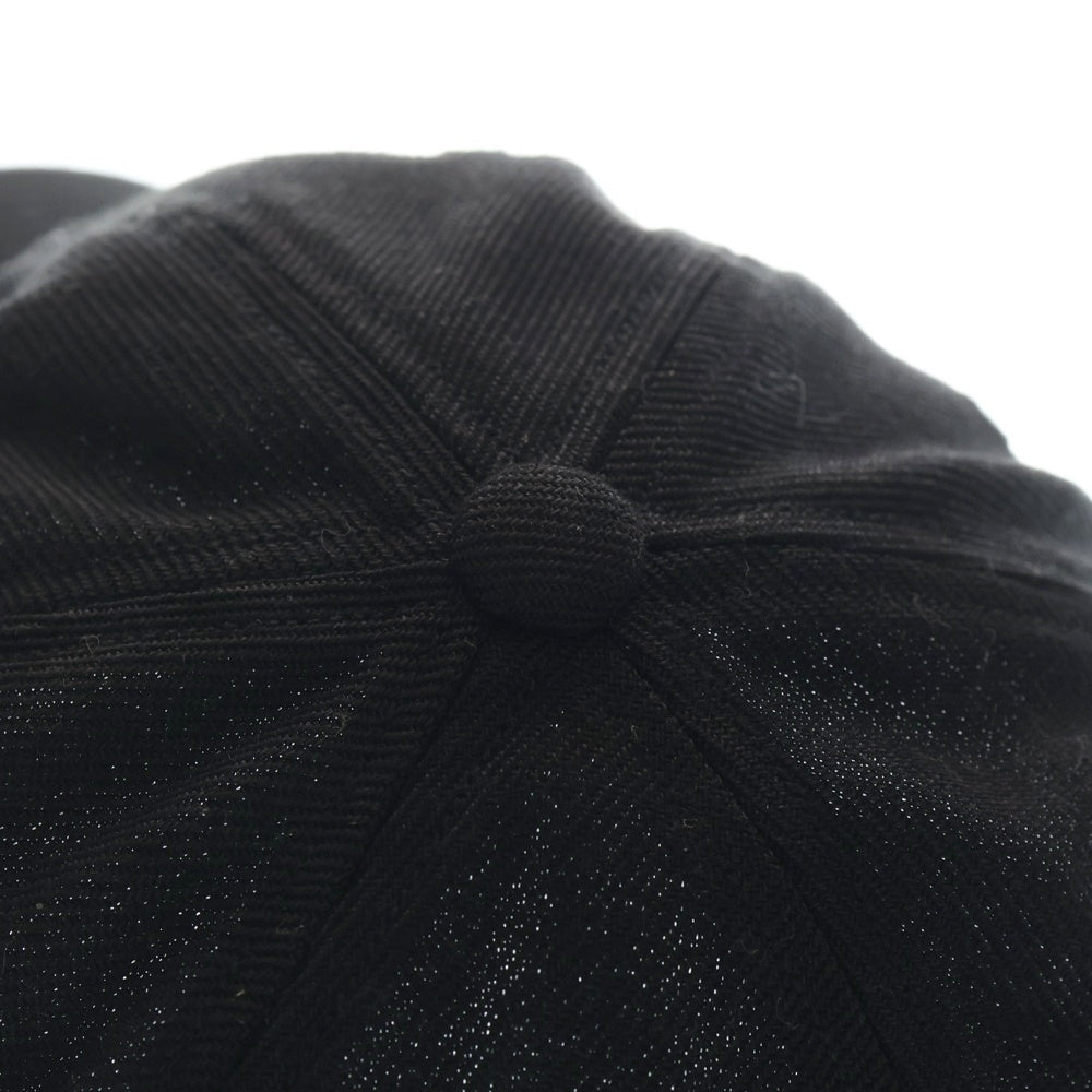 DANTON(ダントン) ロゴワッペン 6パネル キャップ 帽子 ブラック KR22-113-02