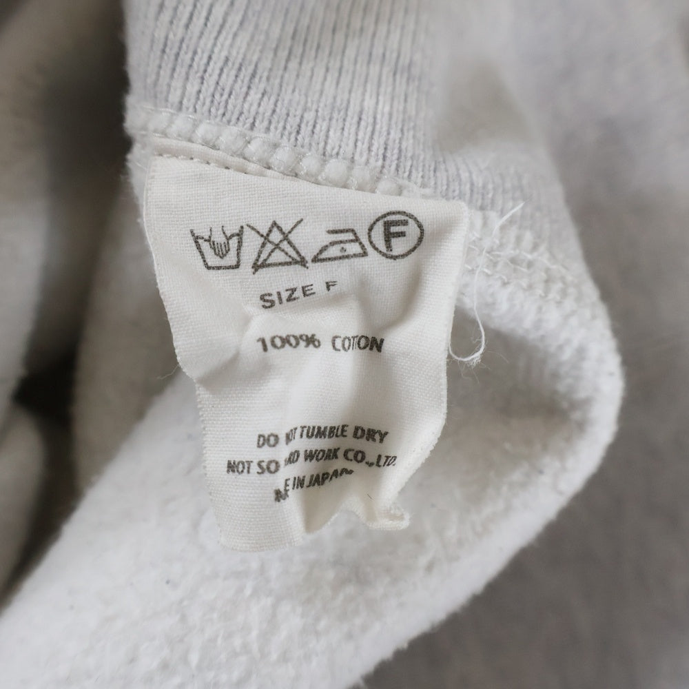 TOUJOURS(トゥジュー) コットン プルオーバーフーディー パーカー スウェット グレー