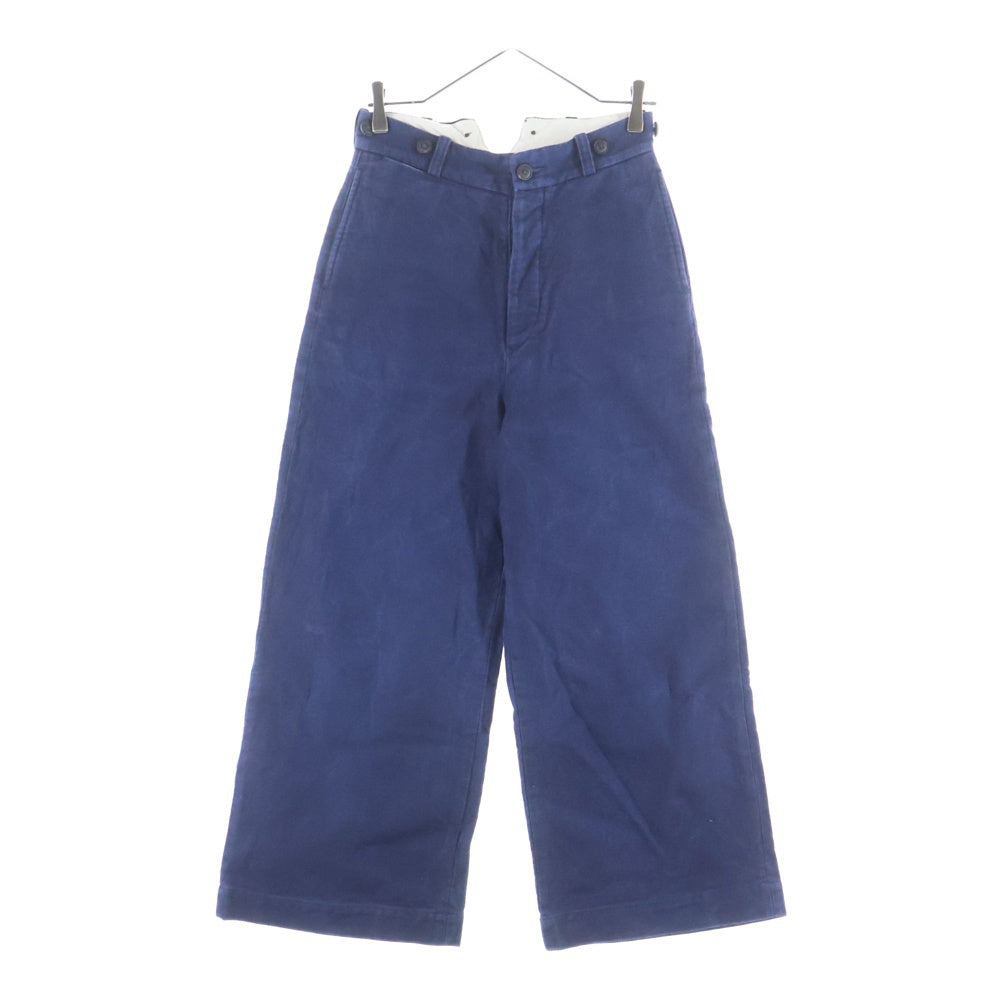 NIGEL CABOURN(ナイジェルケーボン) WOMAN Wide Pant-Moleskin ウーマン モールスキン ワイドパンツ レディース ネイビー 80350850008
