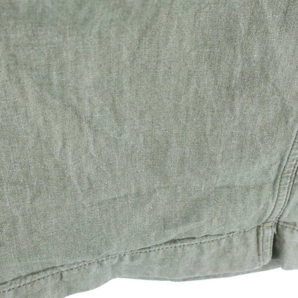 NIGEL CABOURN(ナイジェルケーボン) WOMAN ウーマン サイドボタンフライ ハイウエストストレートパンツ レディース カーキ