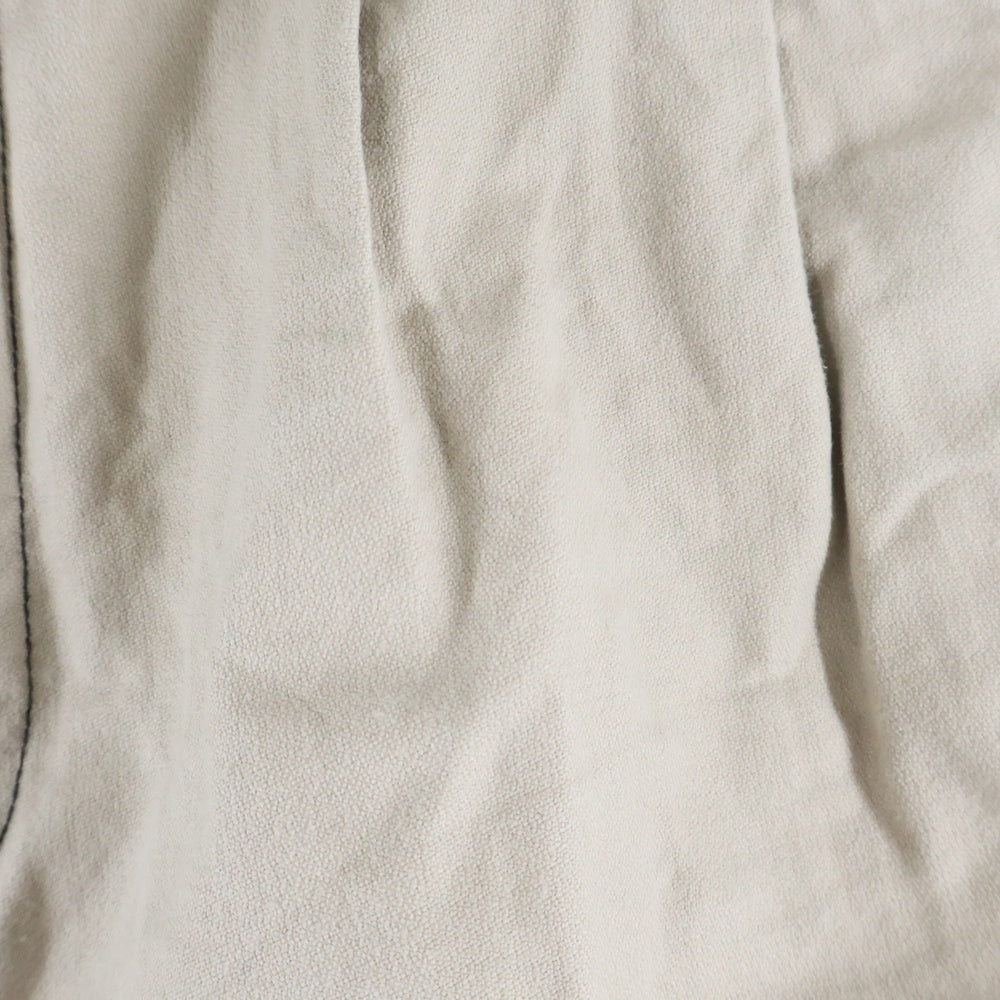 YOKE(ヨーク) 22SS CUT-OFF 2PLEATED WIDE TROUSERS カットオフ 2プリーツドワイドトラウザー パンツ ベージュ YK22SS0313P