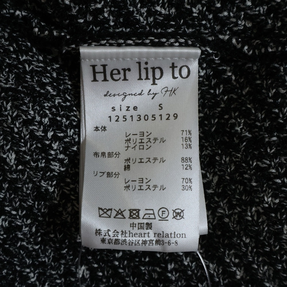 NO BRAND(ノーブランド) Her lip to ハーリップトゥ SAN ROCCO TWEED