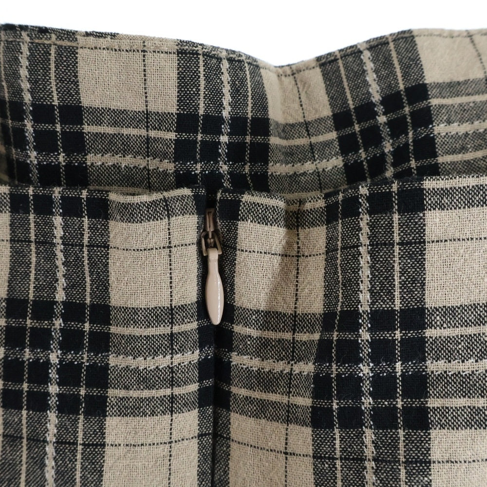 NO BRAND(ノーブランド) ANDMARY アンドマリー CECILY CHECK LONG DRESS セシリー チェック キャミロングドレス ベージュ レディース AM0828