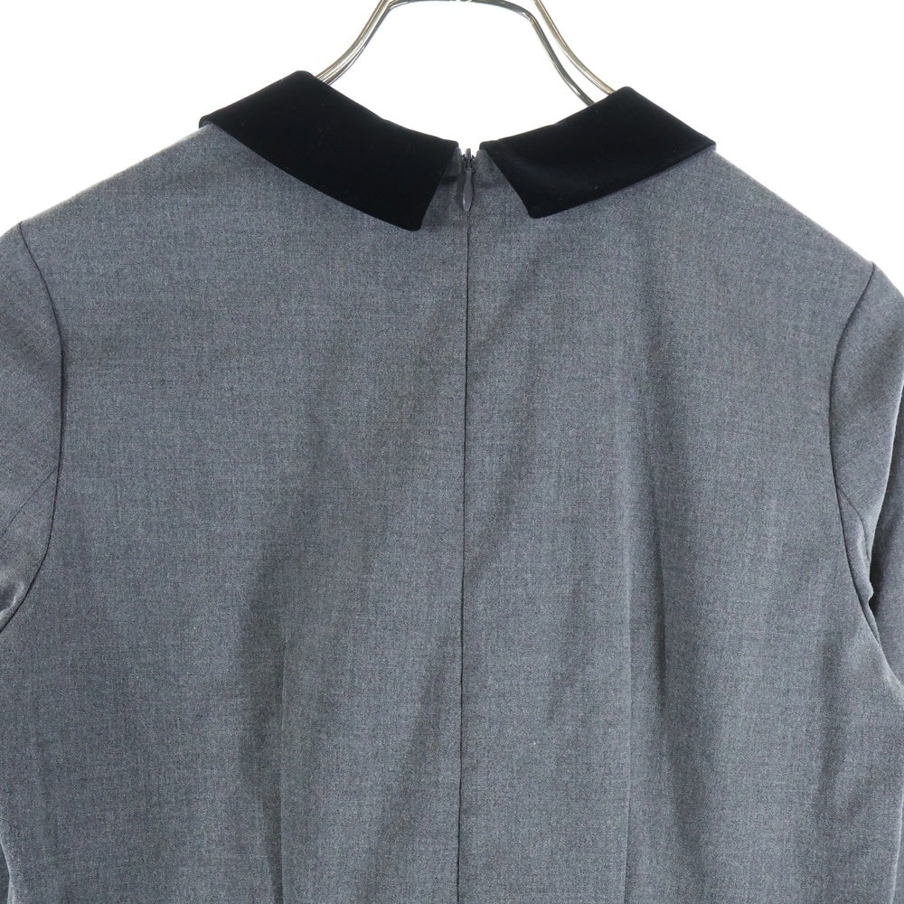 Her lip to(ハーリップトゥ) GARNIER PLEATED DRESS ガルニエ プリーツド ドッキングドレス グレー/ブラック レディース 1244305156