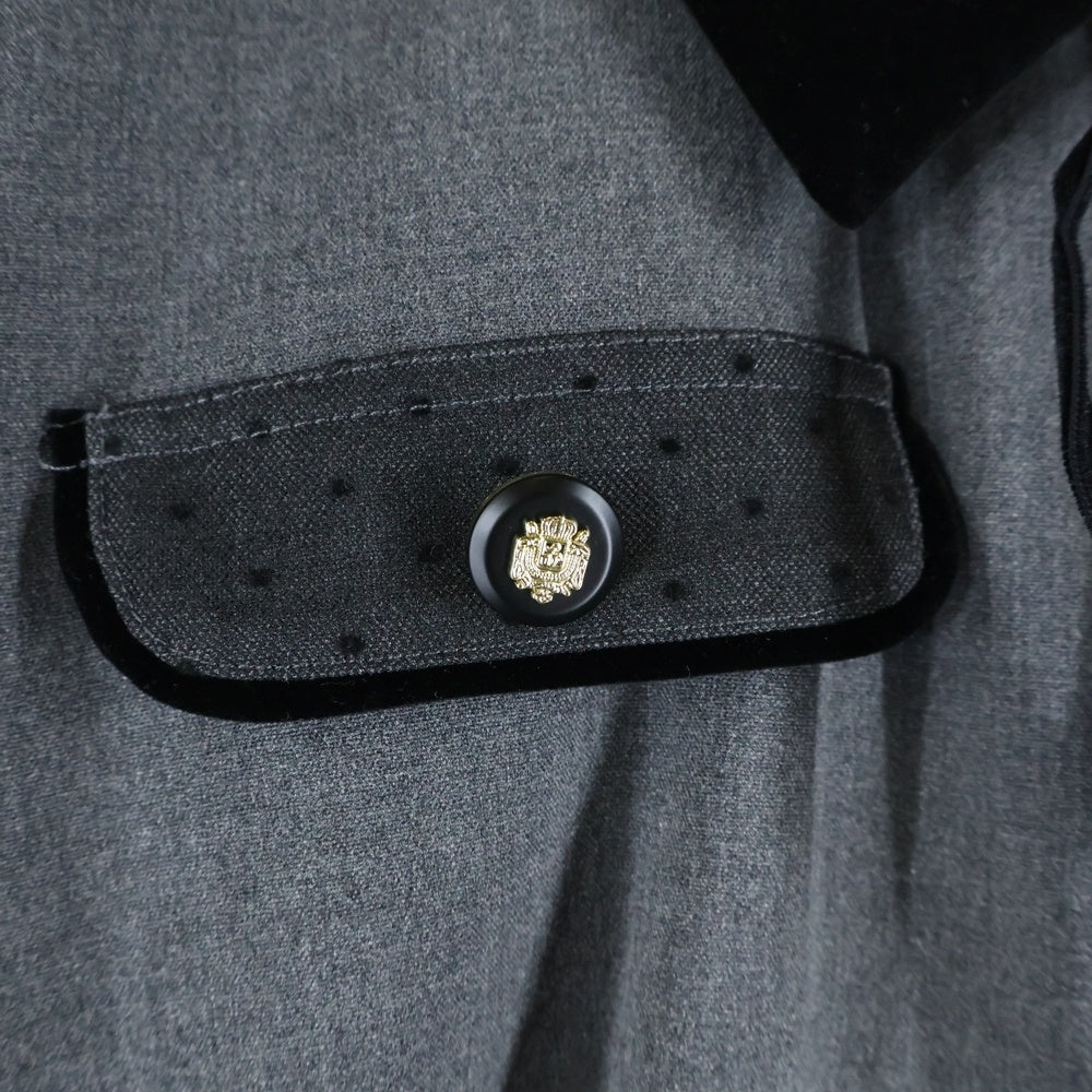 Her lip to(ハーリップトゥ) GARNIER PLEATED DRESS ガルニエ プリーツド ドッキングドレス グレー/ブラック レディース 1244305156