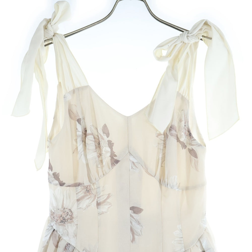 Her lip to(ハーリップトゥ) SUNFLOWER-PRINTED MIDI DRESS サンフラワープリンテッド ミディ キャミドレス ベージュ レディース 1242305040