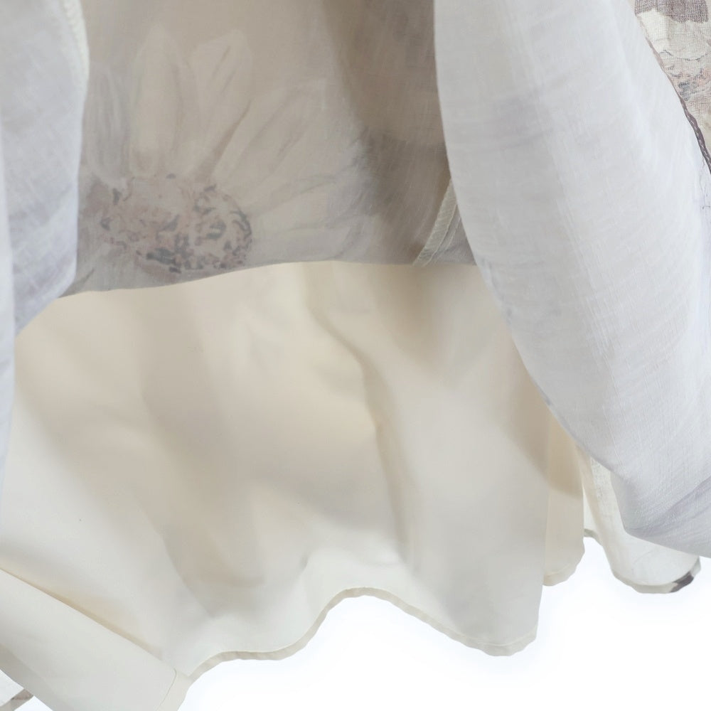 Her lip to(ハーリップトゥ) SUNFLOWER-PRINTED MIDI DRESS サンフラワープリンテッド ミディ キャミドレス ベージュ レディース 1242305040