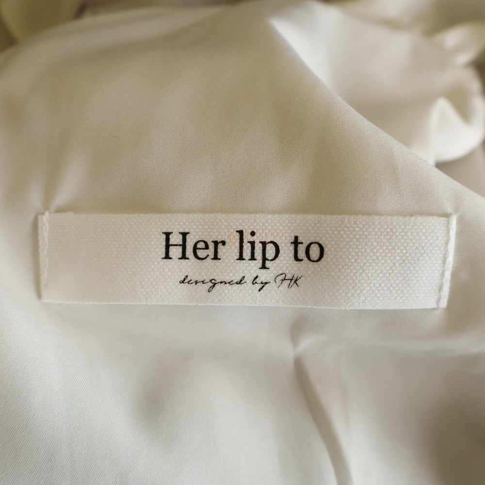 Her lip to(ハーリップトゥ) SUNFLOWER-PRINTED MIDI DRESS サンフラワープリンテッド ミディ キャミドレス ベージュ レディース 1242305040