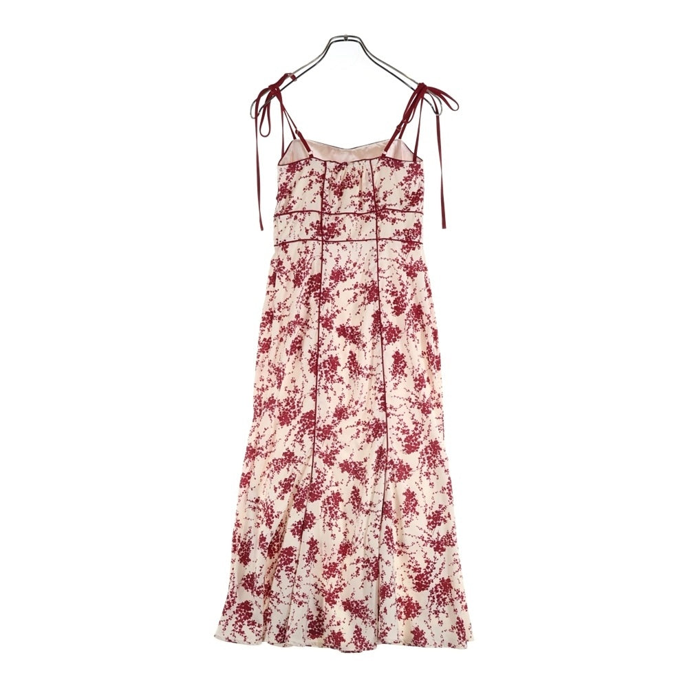 NO BRAND(ノーブランド) M me eme エムミーエメ FLOWER PRINT CAMI ONEPIECE フラワープリント キャミワンピース レッド/ホワイト レディース 10542