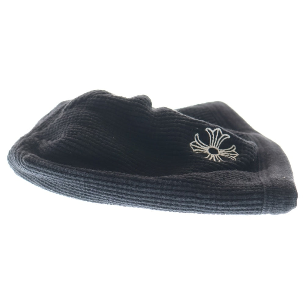CHROME HEARTS(クロムハーツ) CH PLUS HORSESHOE EMBROIDERY COTTON BEANIE CHプラス ホースシュー エンブロイダリー サーマルコットンビーニー ニット帽 ブラック