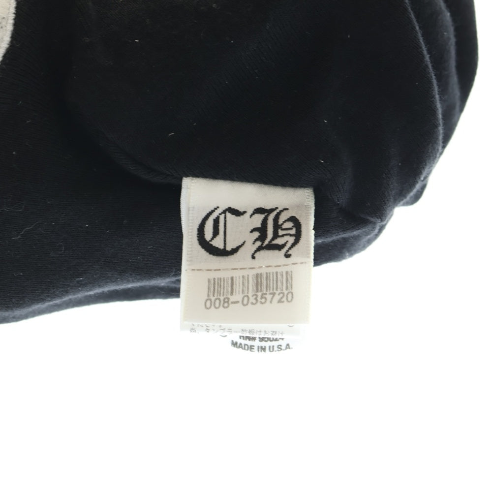 CHROME HEARTS(クロムハーツ) CH PLUS HORSESHOE EMBROIDERY COTTON BEANIE CHプラス ホースシュー エンブロイダリー サーマルコットンビーニー ニット帽 ブラック