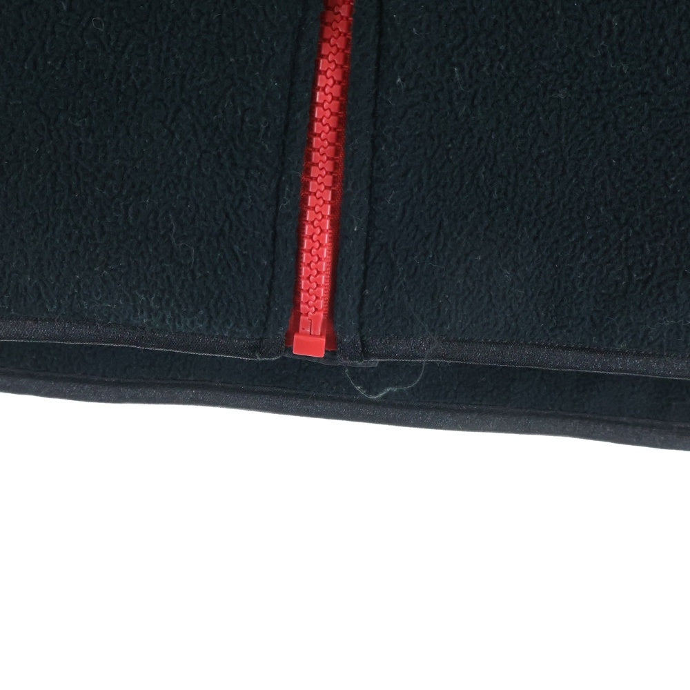POLO RALPH LAUREN(ポロラルフローレン) 胸エンブロイダリーデザイン ダブルポケット ジップアップ ボアベスト ブラック 323164624
