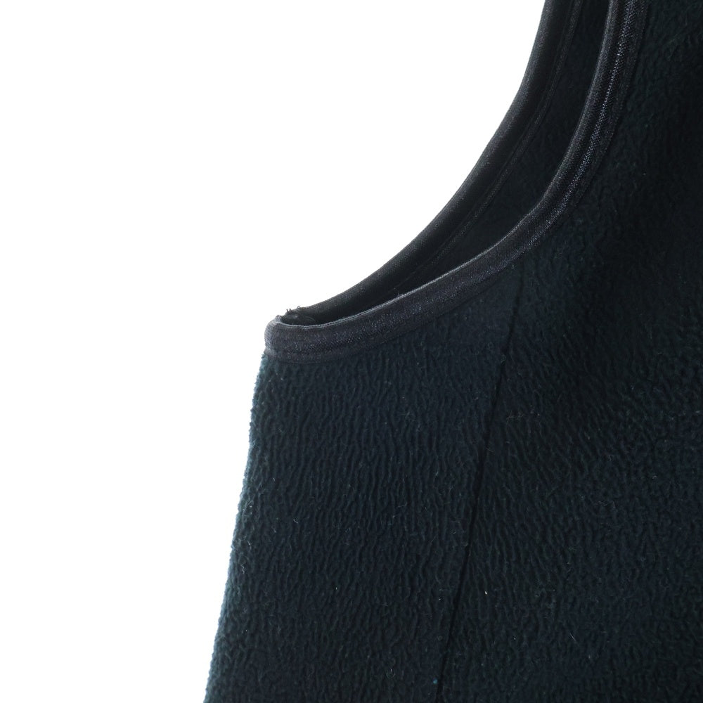 POLO RALPH LAUREN(ポロラルフローレン) 胸エンブロイダリーデザイン ダブルポケット ジップアップ ボアベスト ブラック 323164624