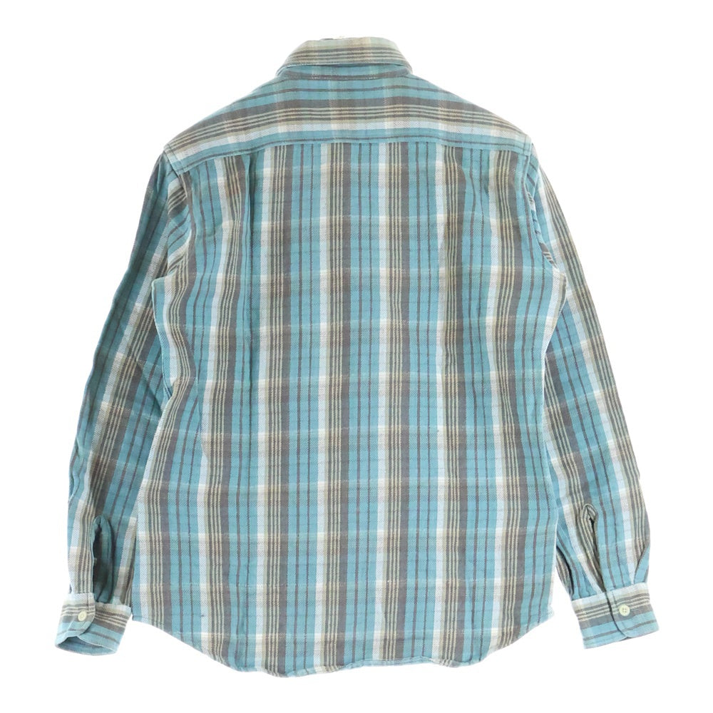 CAMCO(カムコ) 胸ポケットデザイン チェック柄 ヘビー 長袖シャツ マルチ