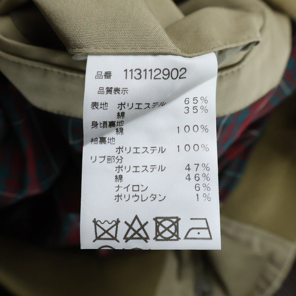 McGREGOR(マクレガー) ダブルポケット 比翼ボタン タータンチェック柄 スタンドカラー ボンバージャケット ベージュ Y-95-Y95