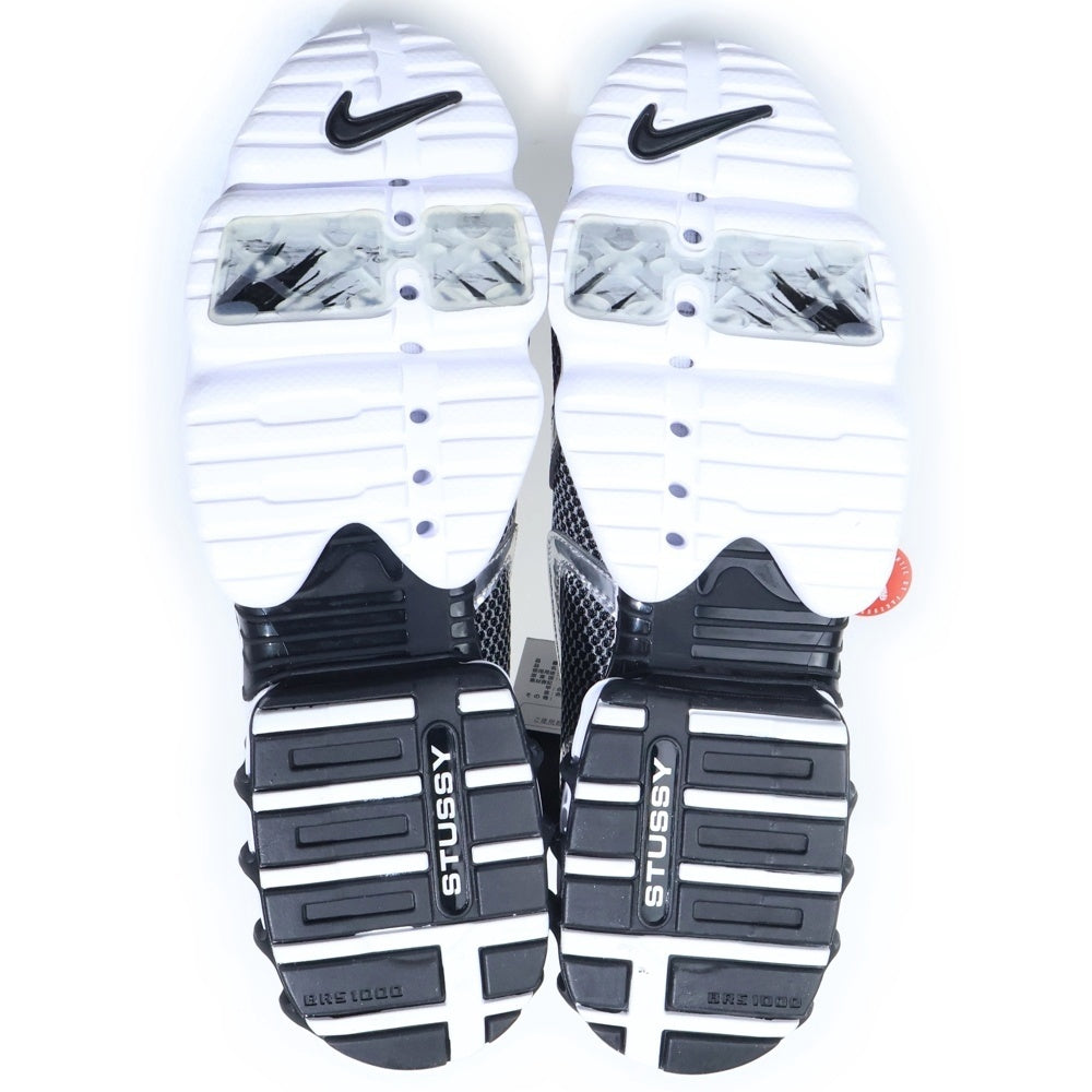 NIKE(ナイキ) ×STUSSY AIR ZOOM SPIRIDON CAGED ステューシー エアズーム スピリドン ゲージド ローカットスニーカー シルバー US9/27cm CU1854-001