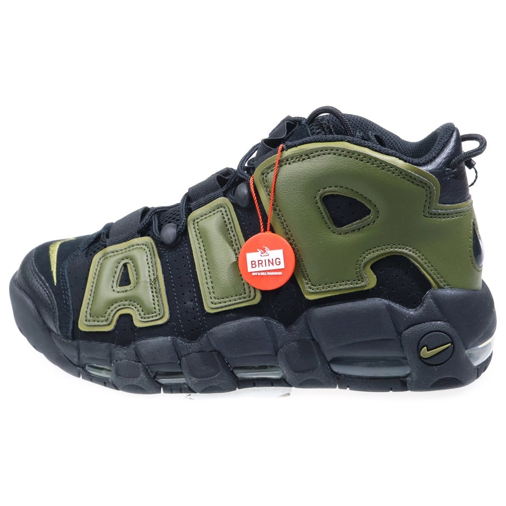 NIKE(ナイキ) AIR MORE UPTEMPO 96 Rough Green エアモアアップテンポ ラフグリーン ハイカットスニーカーシューズ カーキ/ブラック US9/27cm DH8011-001