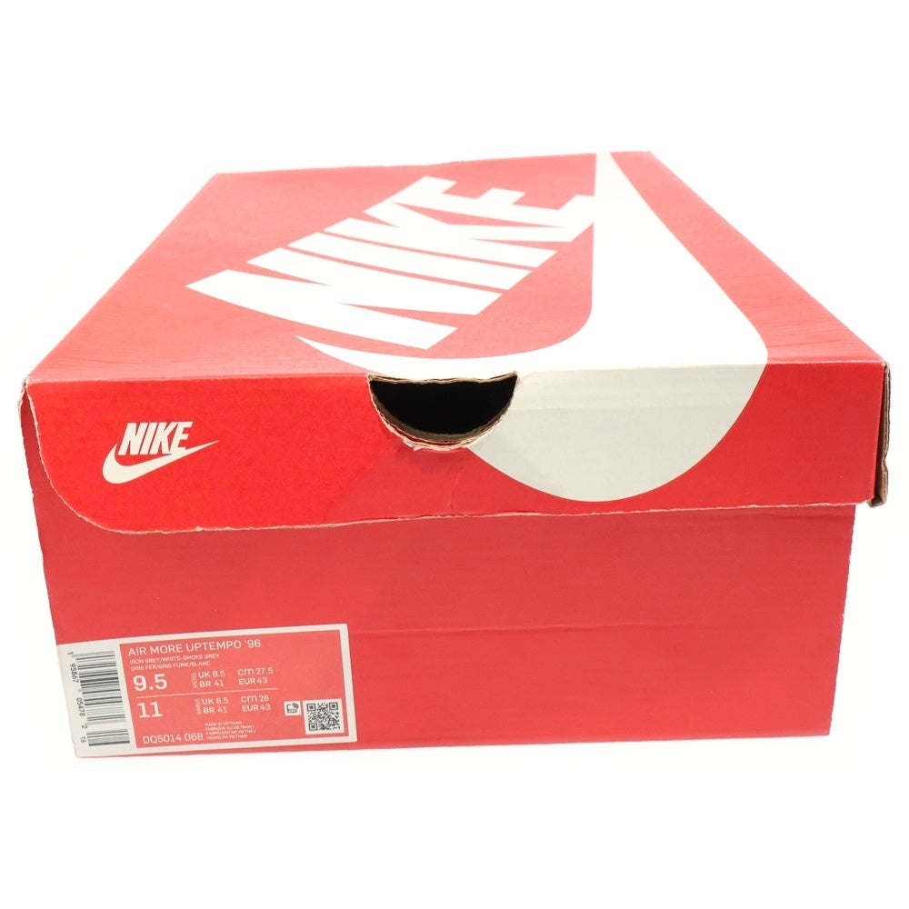 NIKE(ナイキ) AIR MORE UPTEMPO 96 Copy Paste エアモアアップテンポ コピー ペースト ハイカットスニーカー グレー US9.5/27.5cm DQ5014-068