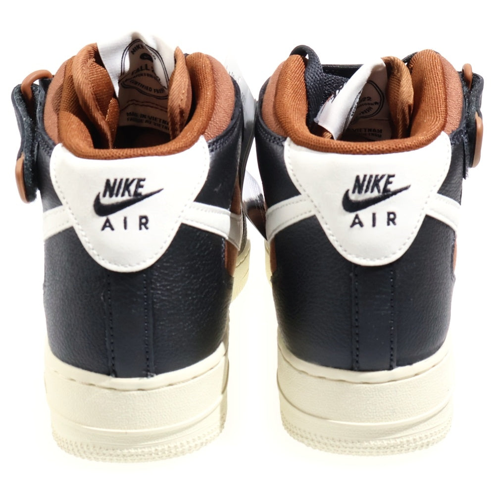 NIKE(ナイキ) AIR FORCE 1 MID '07 LX エアフォース ミッドカットスニーカー US8.5/26.5cm DQ8766-001 ブラウン