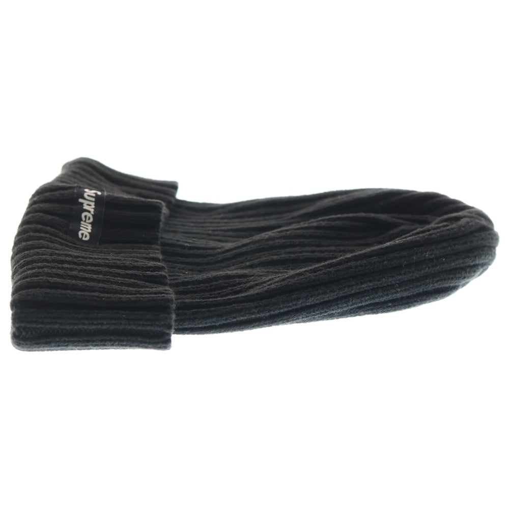 SUPREME(シュプリーム) 20AW Wide Rib Beanie ワイドリブ アクリルニット スモールボックスロゴ ビーニー ニット帽 帽子 ブラック