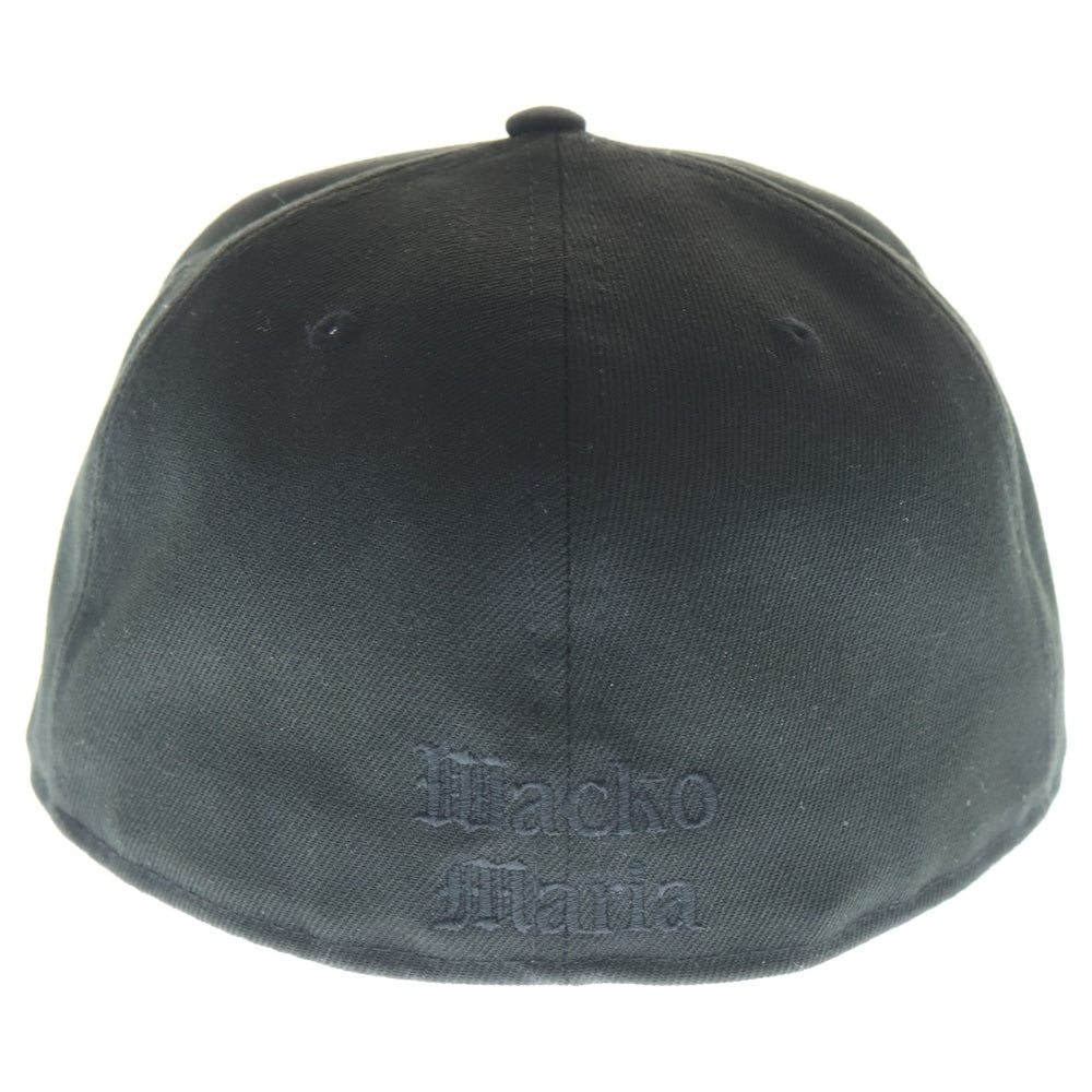 WACKO MARIA(ワコマリア) 24AW ×NEW ERA ニューエラ フロント刺繍 6パネル ベースボールキャップ 帽子 ブラック 24FW-WMA-CP01