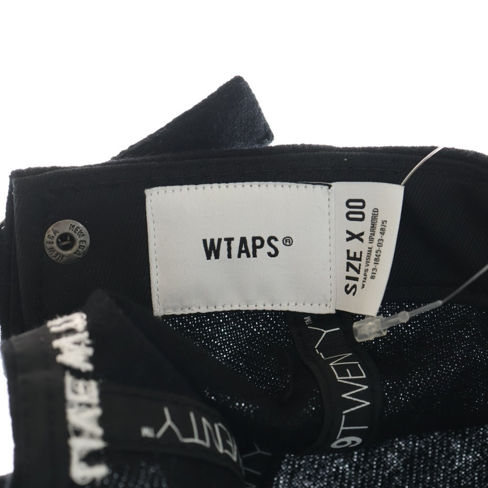 WTAPS(ダブルタップス) 25AW ×NEW ERA 9TWENTY CAP WONY FLANNEL ニューエラ ウール混 6パネル ベースボールキャップ 帽子 ブラック 252NENED-HT02
