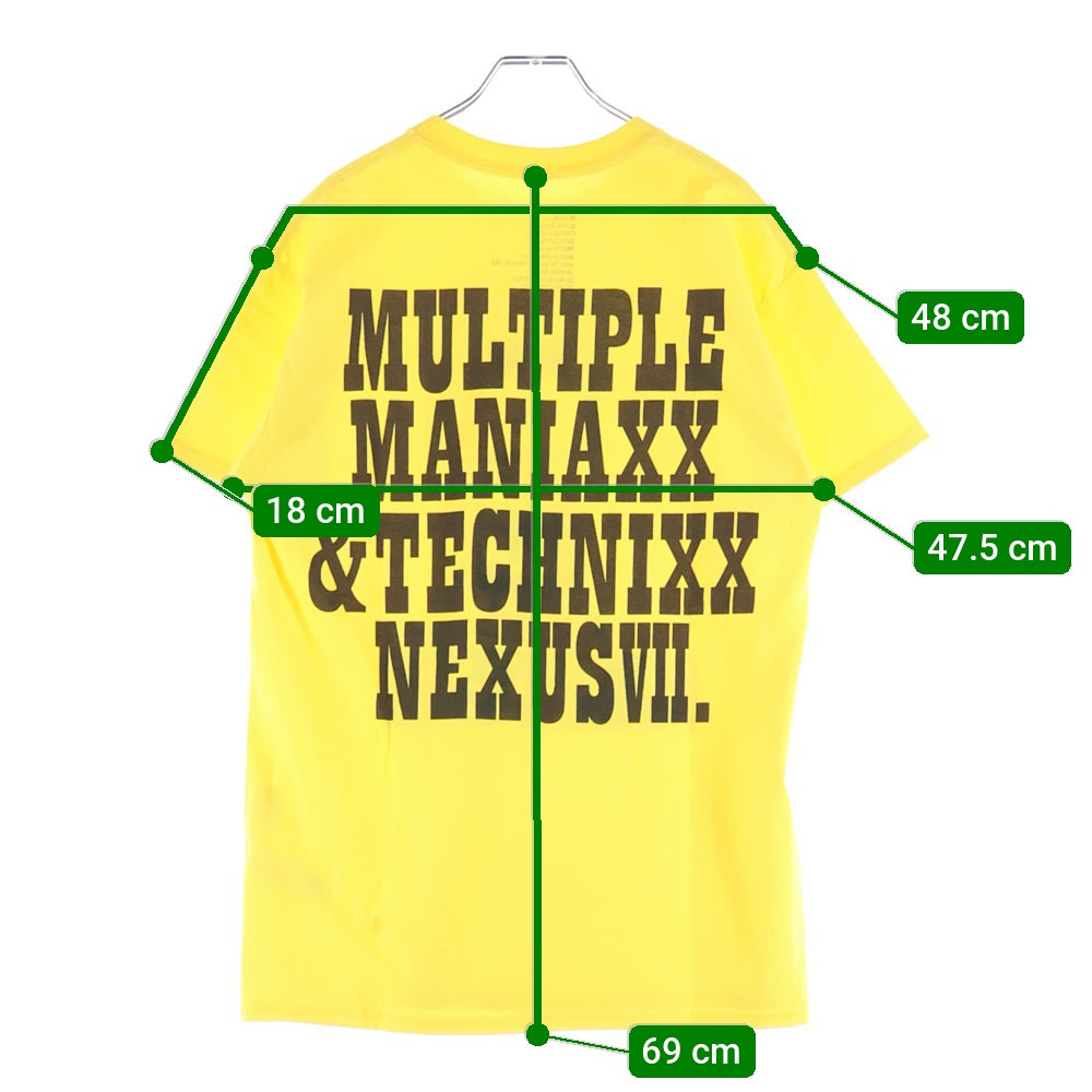 NEXUS7(ネクサスセブン) ×PEANUTS ピーナッツ チャーリーブラウン クルーネック半袖Tシャツ カットソー イエロー RGS-NGS-T0B