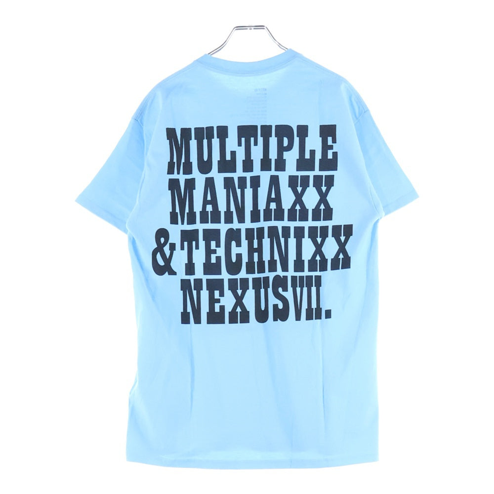 NEXUS7(ネクサスセブン) ×PEANUTS ピーナッツ チャーリーブラウン クルーネック半袖Tシャツ カットソー ブルー RGS-NGS-T0B