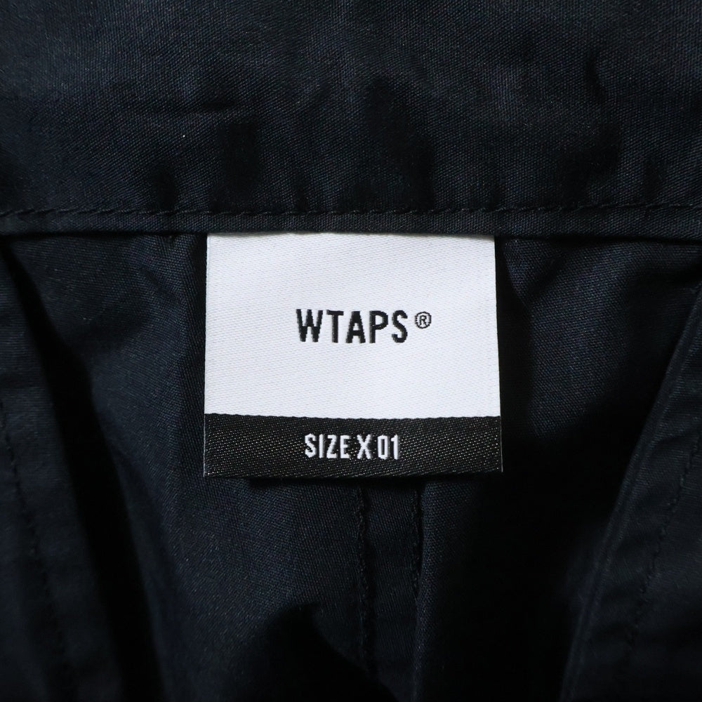 WTAPS(ダブルタップス) 25AW TROUSERS ナイロン トラウザーズ ワイドカーゴパンツ ブラック 252WVDT-PTM02