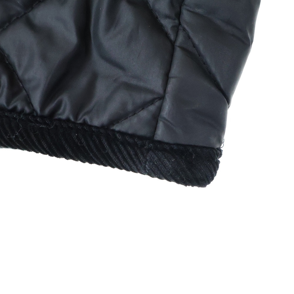 SHIPS(シップス) Quilted Jacket カシミヤ混 キルティングジャケット ブラック 801-45-0029