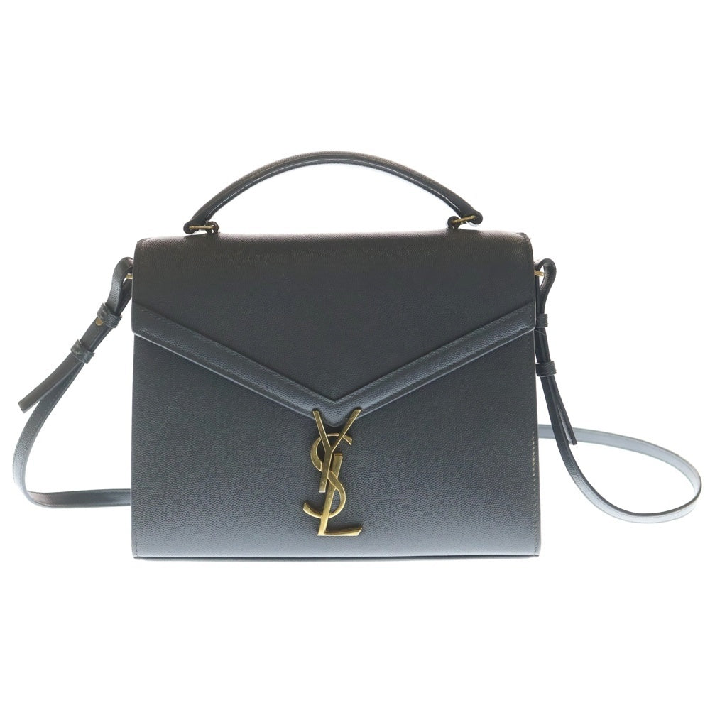SAINT LAURENT PARIS(サンローランパリ) カサンドラ トップハンドル レザーハンドバッグ ショルダーバッグ グレー 578000 レディース
