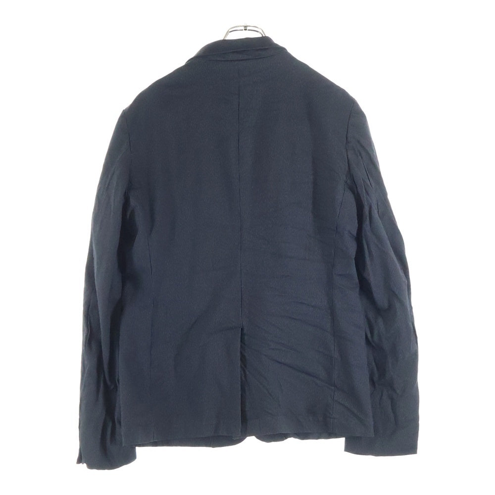 BLACK COMME des GARCONS(ブラックコムデギャルソン) 11AW AD2011 マイクロストライプ セットアップ スーツ 3B シングルテーラードジャケット パンツ ブラック 1H-J206