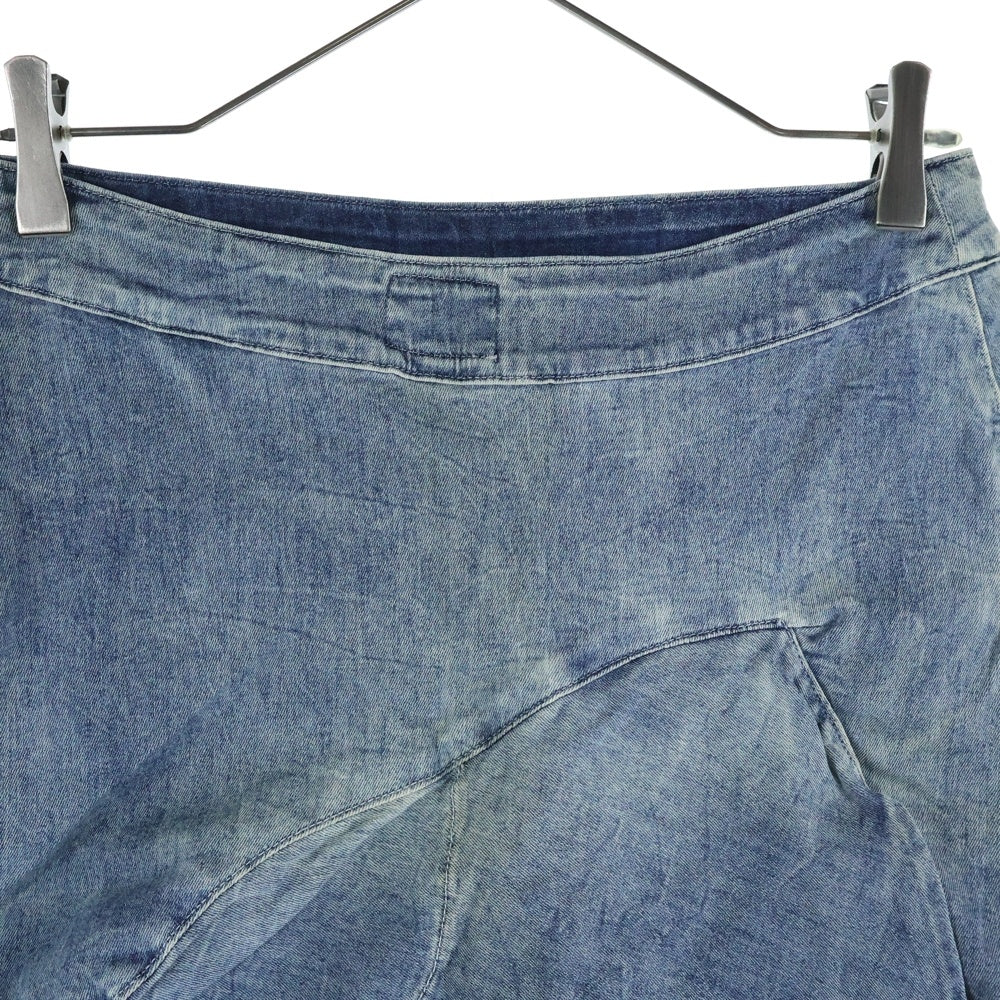 Vivienne Westwood Anglomania(ヴィヴィアンウエストウッドアングロマニア) × Lee リー ハートエンブロイダリー 変形 スカート インディゴ レディース