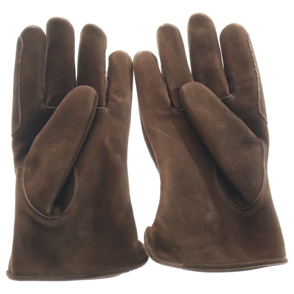 TENDERLOIN(テンダーロイン) ヌバックレザー スナップボタン グローブ