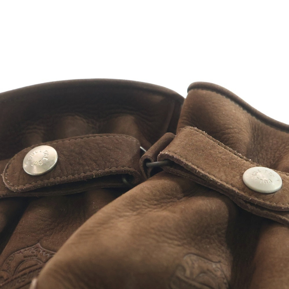 TENDERLOIN(テンダーロイン) ヌバックレザー スナップボタン グローブ