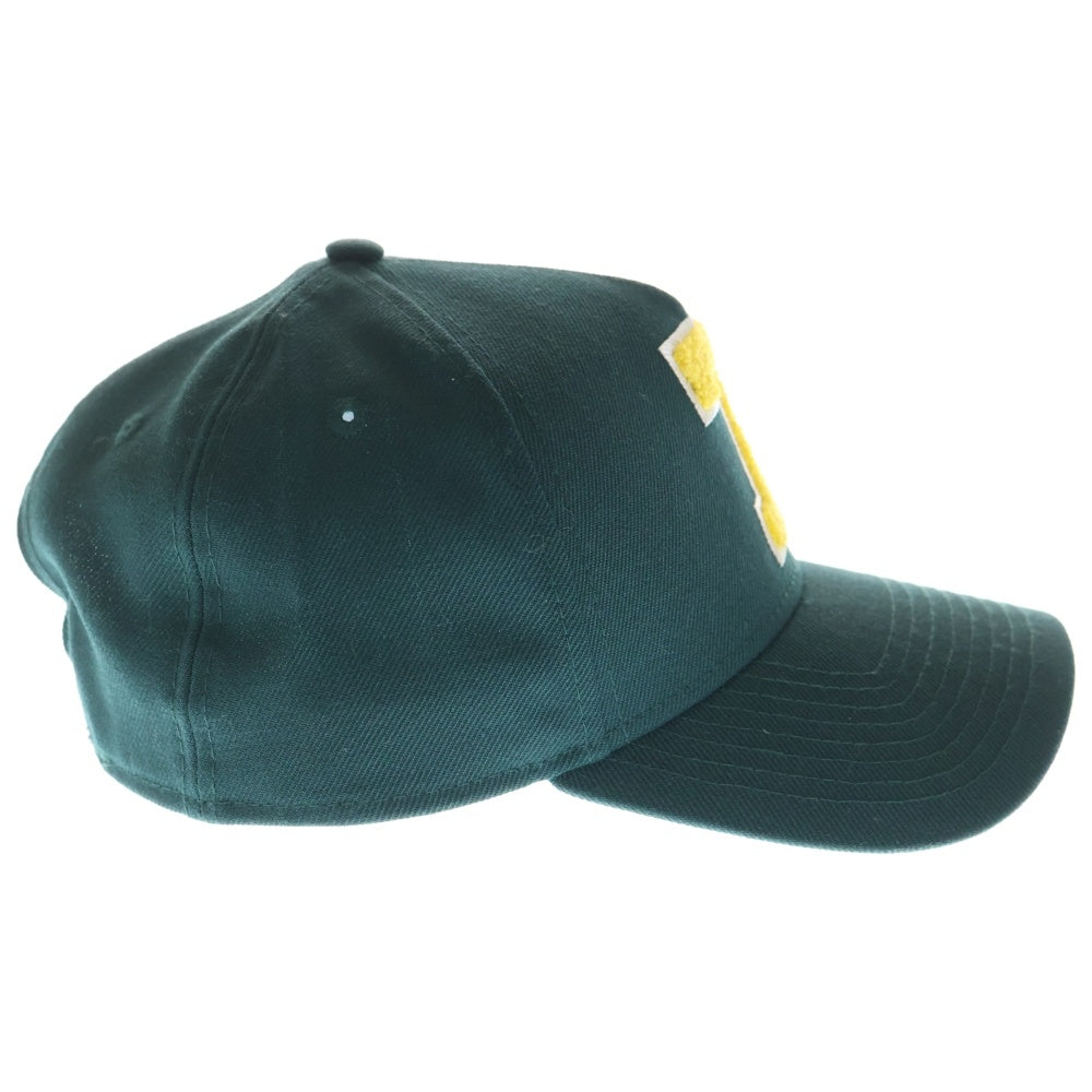 NEW ERA(ニューエラ) 9FORTY ナンバリングパイルパッチ 5パネル ベースボールキャップ 帽子 グリーン