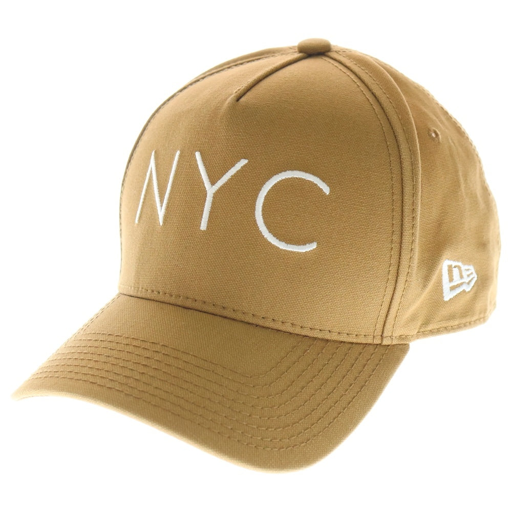 NEW ERA(ニューエラ) NYC 9FORTY フロント刺繍 5パネル ベースボールキャップ 帽子 ブラウン