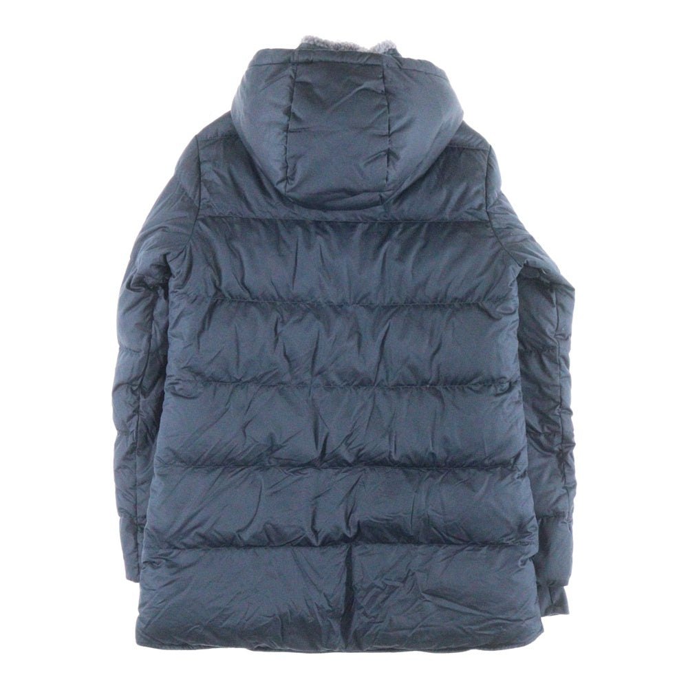 PATAGONIA(パタゴニア) GIRL'S DOWN PARKA ガールズ ドント 胸ロゴデザイン フーデッド ジップアップ ボア ダウンジャケット ネイビー 68270FA18