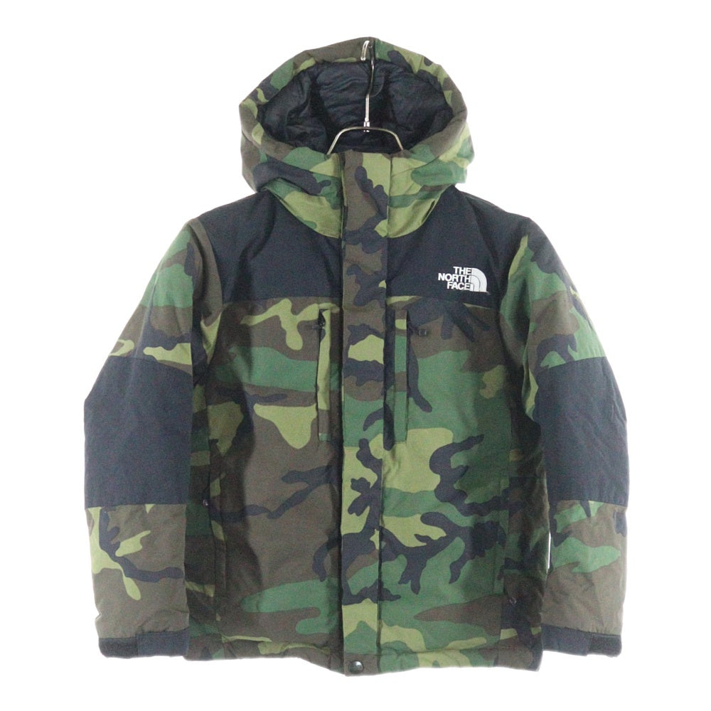 THE NORTH FACE(ザノースフェイス) BALTRO LIGHT JACKET バルトロ ライト カモ柄 フーデッド ジップアップ ダウンジャケット レディース カーキ NDJ91515