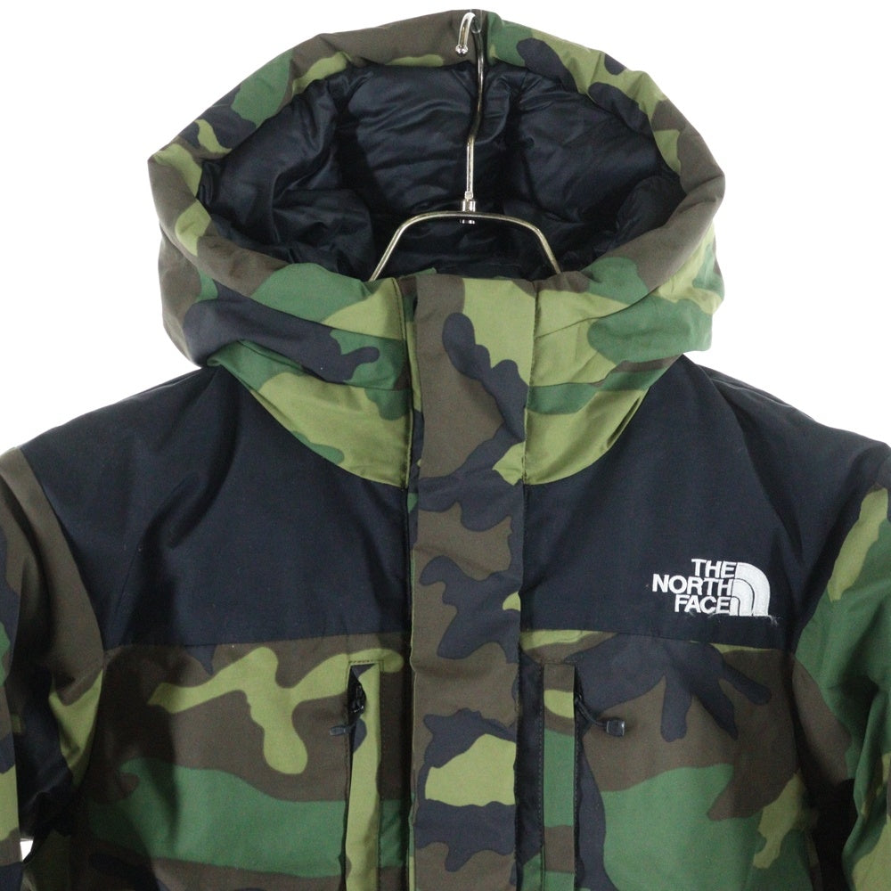 THE NORTH FACE(ザノースフェイス) BALTRO LIGHT JACKET バルトロ ライト カモ柄 フーデッド ジップアップ ダウンジャケット レディース カーキ NDJ91515