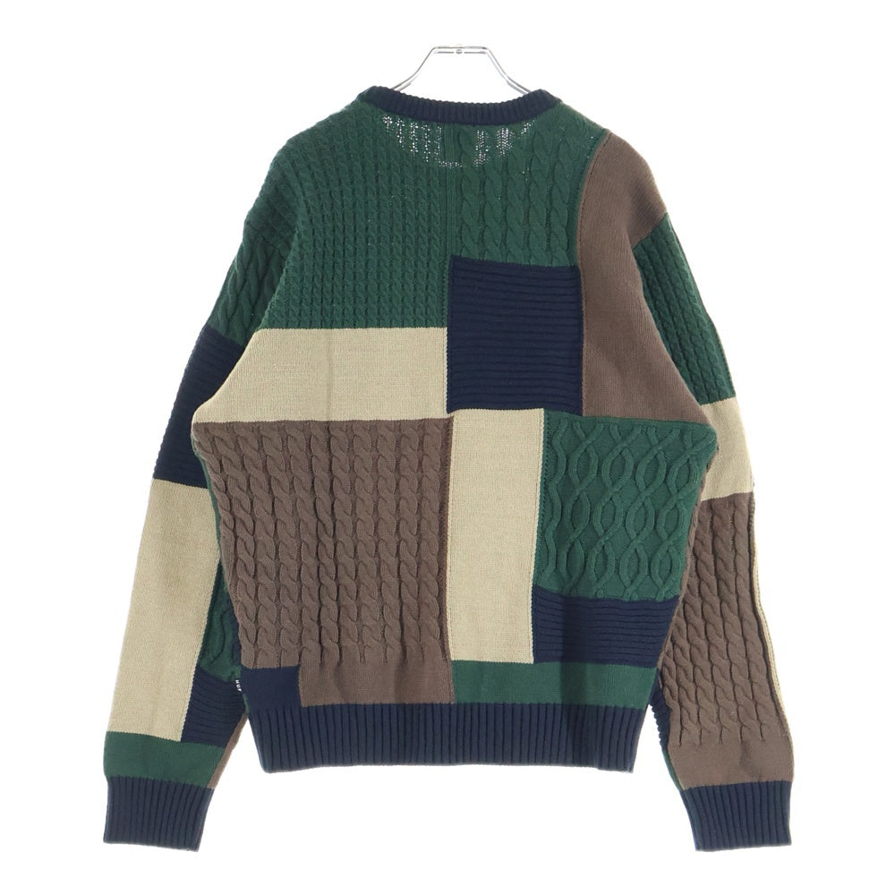 HUF(ハフ) COLUMBIA CABLE KNIT SWEATER 長袖 ケーブルニットセーター マルチ H025 KN00572