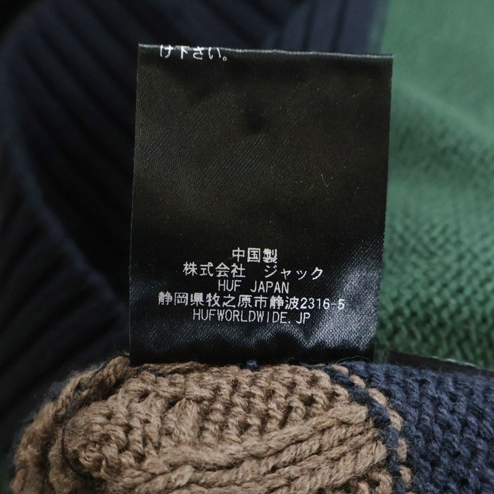 HUF(ハフ) COLUMBIA CABLE KNIT SWEATER 長袖 ケーブルニットセーター マルチ H025 KN00572