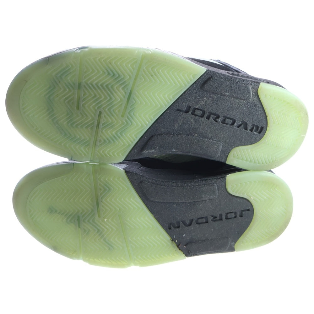 NIKE(ナイキ) ×CLOT AIR JORDAN 5 RETRO LOW SP クロット エアジョーダン 5 ジェイド ローカットスニーカー ブラック レディース US6.5/24.5cm DM4640-036