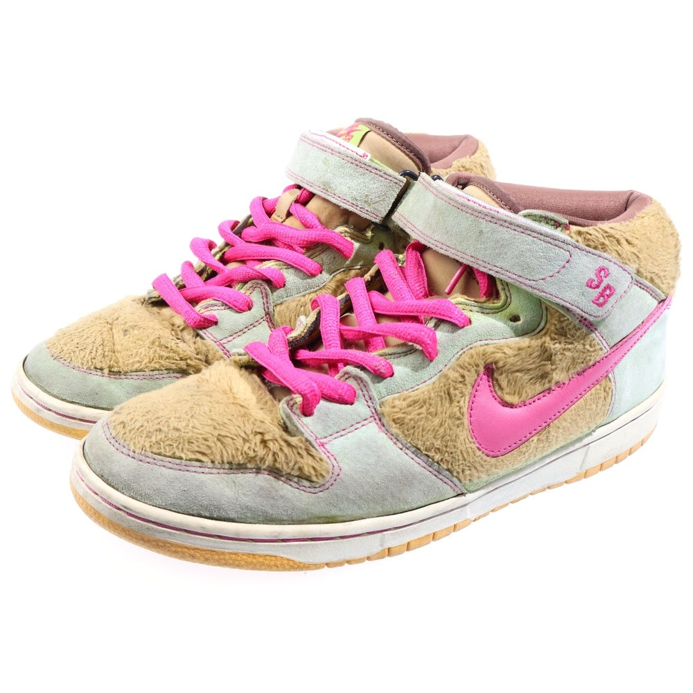 NIKE SB(ナイキエスビー) 【観賞用 2006年製】 DUNK MID MAMA BEAR ダンク ママベア ミッドカットスニーカー グリーン/イエロー US10.5/28.5cm 314381-761