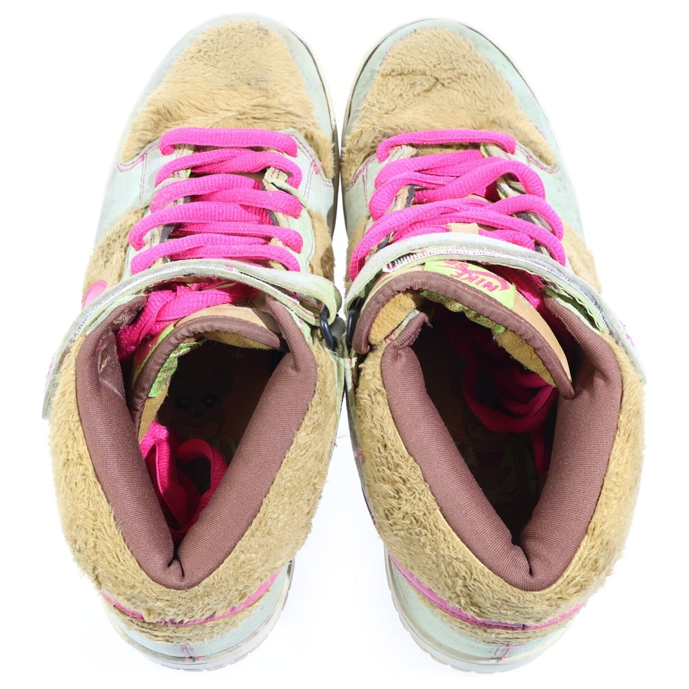 NIKE SB(ナイキエスビー) 【観賞用 2006年製】 DUNK MID MAMA BEAR ダンク ママベア ミッドカットスニーカー グリーン/イエロー US10.5/28.5cm 314381-761