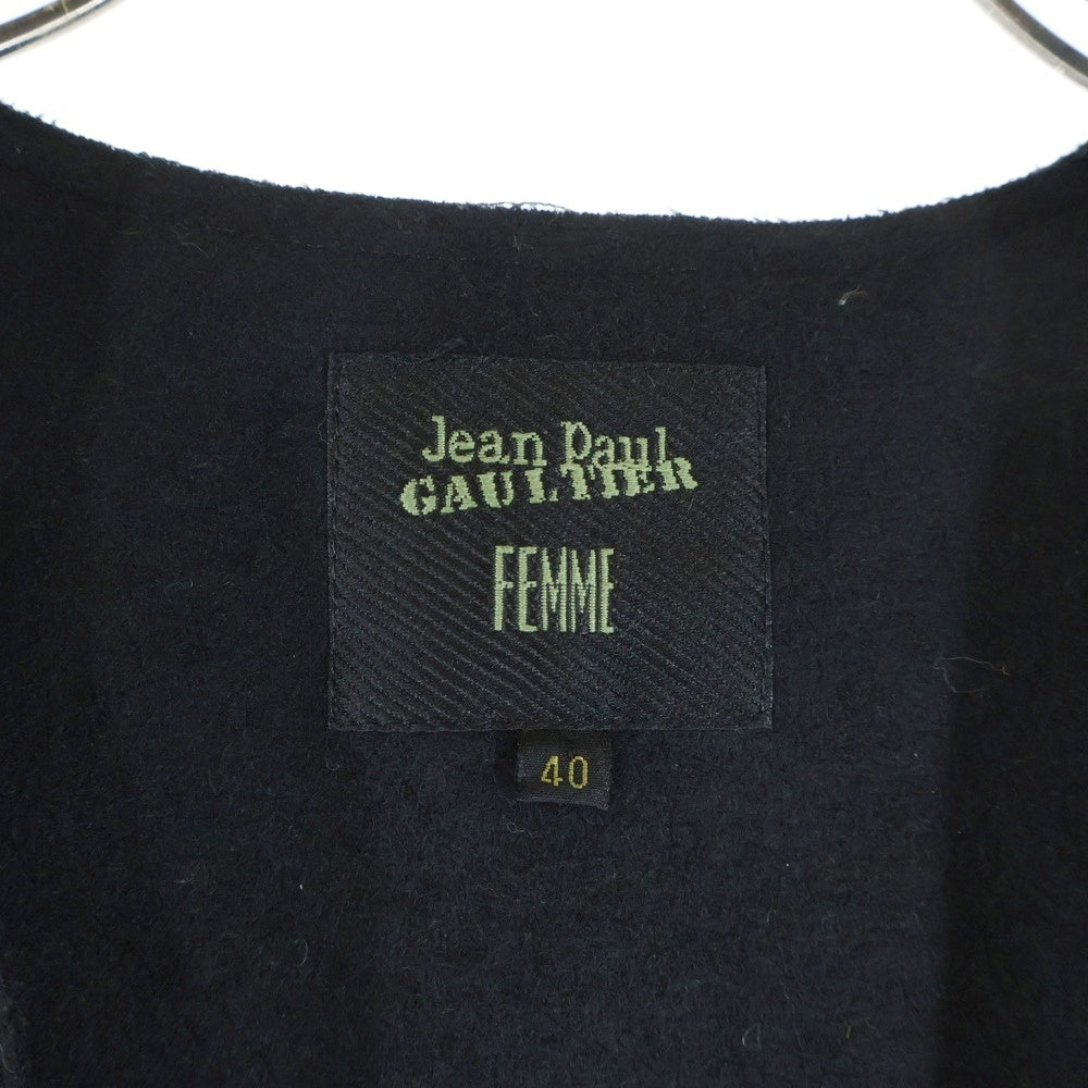 Jean Paul GAULTIER(ジャンポールゴルチエ) ノースリーブ フレアワンピースドレス レディース ブラック