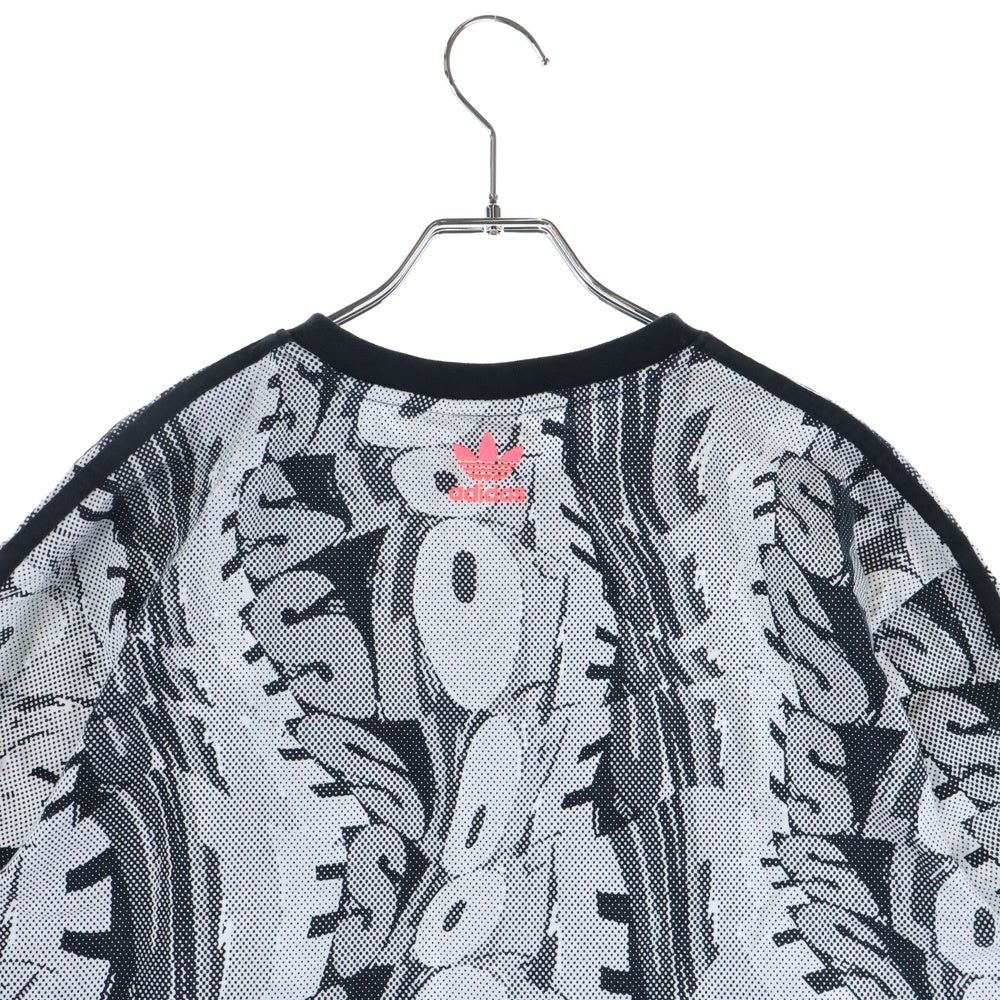 adidas(アディダス) ラブユナイツ ドゥードゥル 総柄半袖Tシャツ ワンピース レディース ホワイト HC3083