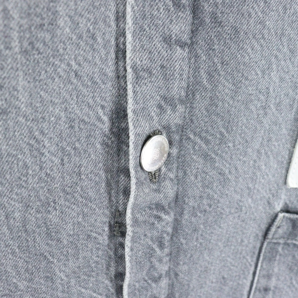 RAF SIMONS(ラフシモンズ) 20AW PADDED BIG FIT DENIM SHIRT パデット ビッグ フィット デニムシャツジャケット グレー 202-249
