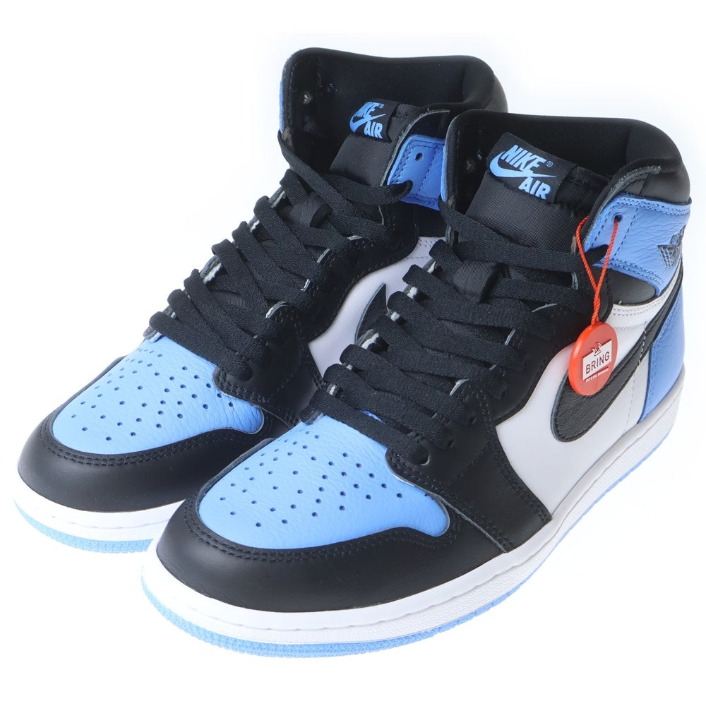 NIKE(ナイキ) AIR JORDAN 1 RETRO HI OG UNIVERSITY BLUE エアジョーダン ユニバーシティブルー ハイカットスニーカー ホワイト/ブルー US8.5/26.5cm DZ5485-400
